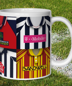 Alternative view of West Brom Retro Shirt Montage Mug