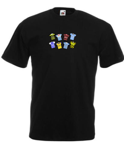 Huddersfield Retro Kits Black T-Shirt Classic Kits