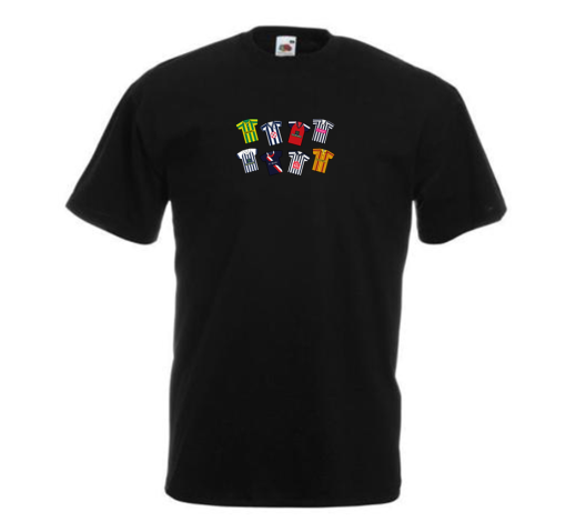 West Brom Retro Kits Black T-Shirt Classic Kits