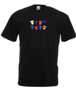 Wimbledon Retro Kits Black T-Shirt Classic Kits