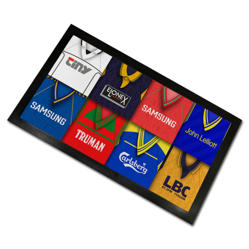 Wimbledon Classic Shirts Retro Home & Away Shirts Kit Montage Bar Runner