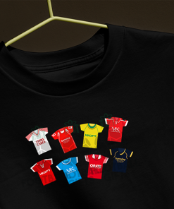 Barnsley Retro Kits Black T-Shirt Classic Kits - Image 3