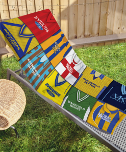Mansfield Classic Kits Montage Retro Shirt Beach Towel Stags