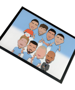 Man City Players 2024-25 Vector Heroes Door Floor Mat
