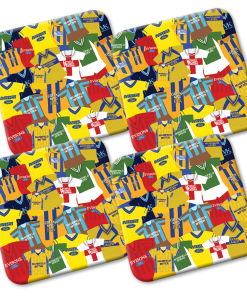 Mansfield Retro Shirts Classic Kits Mash Coasters Pack Of 4 Stags