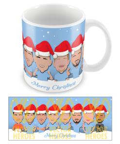Man City 2024-25 Vector Heroes Christmas Mug