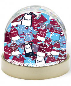 West Ham Retro Kit Mash Snow Globe