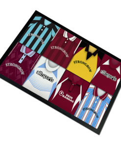 Hearts Retro Kits Montage Door Floor Mat