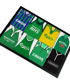 Hibs Retro Kits Montage Door Floor Mat