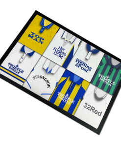 Leeds Utd Retro Kits Montage Door Floor Mat