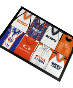 Luton Town Retro Kits Montage Door Floor Mat