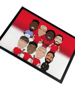 Man Utd Players 2024-25 Vector Heroes Door Floor Mat
