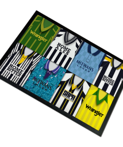 Notts County Retro Kits Montage Door Floor Mat