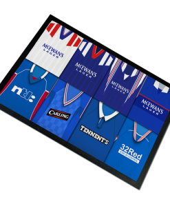 Rangers Retro Kits Montage Door Floor Mat