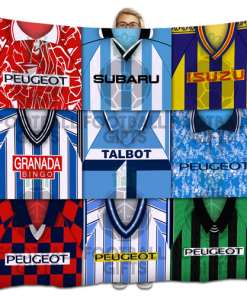 Coventry Classic Kits Montage Retro Shirt Fleece Blanket / Throw