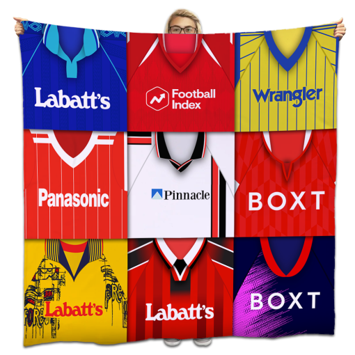 Forest Classic Kits Montage Retro Shirt Fleece Blanket / Throw