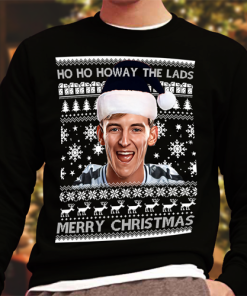 Anthony Gordon Ho Ho Ho Way The Lads Christmas Jumper Black Newcastle