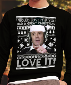 Kevin Keegan I would Love It If you had a Great Christmas Christmas Jumper Black Newcastle