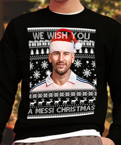 We Wish You a Messi Christmas Jumper Black