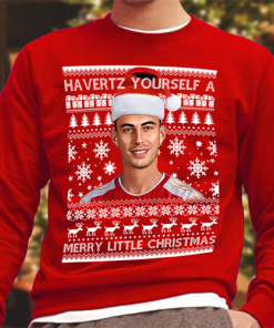 Havertz Yourself a Merry Little Christmas Jumper Red Arsenal