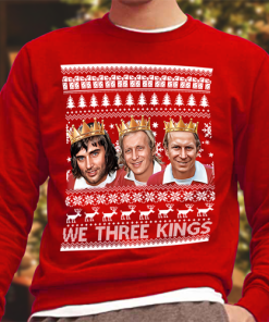 We 3 Kings Best Law Charlton Christmas Jumper Red Manchester Man