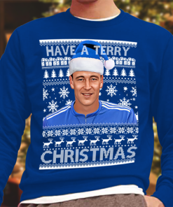 Have A Terry Christmas Christmas Jumper Blue Chelsea