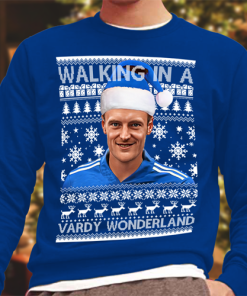 Jamie Vardy Walking in A Vardy Wonderland Christmas Jumper Leics