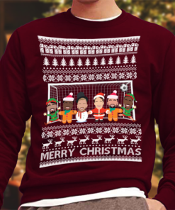 West Ham Vector Heroes Christmas Jumper Burgundy