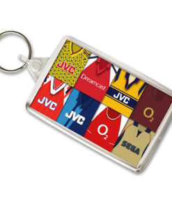 Arsenal Retro Shirt Montage Keyring