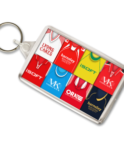 Barnsley Retro Shirt Montage Keyring
