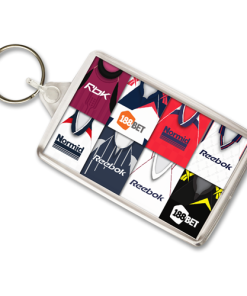 Bolton Retro Shirt Montage Keyring