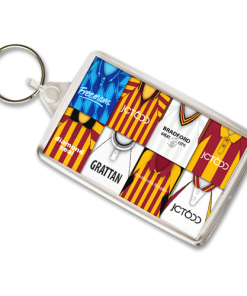 Bradford Retro Shirt Montage Keyring