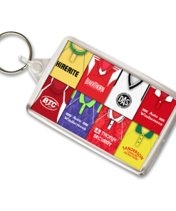 Bristol City Retro Shirt Montage Keyring