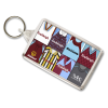 Burnley Retro Shirt Montage Keyring