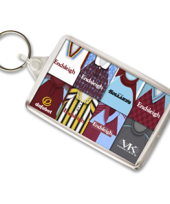 Burnley Retro Shirt Montage Keyring