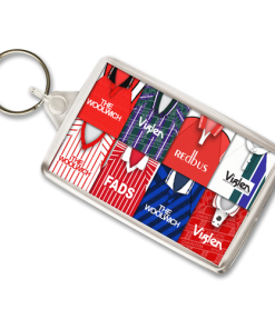 Charlton Athletic Retro Shirt Montage Keyring