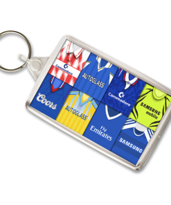 Chelsea Retro Shirt Montage Keyring