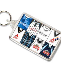 Derby County Retro Shirt Montage Keyring
