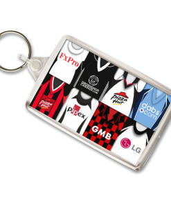 Fulham Retro Shirt Montage Keyring