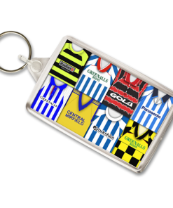 Huddersfield Retro Shirt Montage Keyring