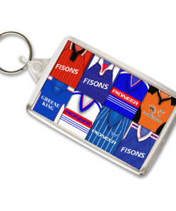 Ipswich Retro Shirt Montage Keyring
