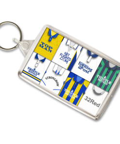 Leeds Retro Shirt Montage Keyring