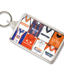 Luton Town Retro Shirt Montage Keyring