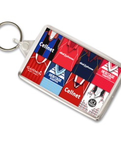 Middlesbrough Retro Shirt Montage Keyring