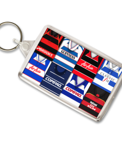QPR Retro Shirt Montage Keyring