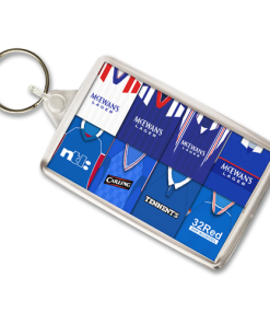 Rangers Retro Shirt Montage Keyring
