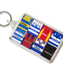 Reading Retro Shirt Montage Keyring
