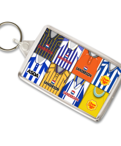 Sheff Wed Retro Shirt Montage Keyring