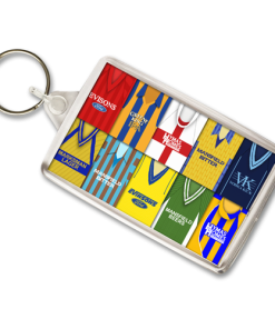 Mansfield Town Retro Shirt Montage Keyring