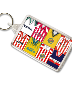 Sunderland Retro Shirt Montage Keyring